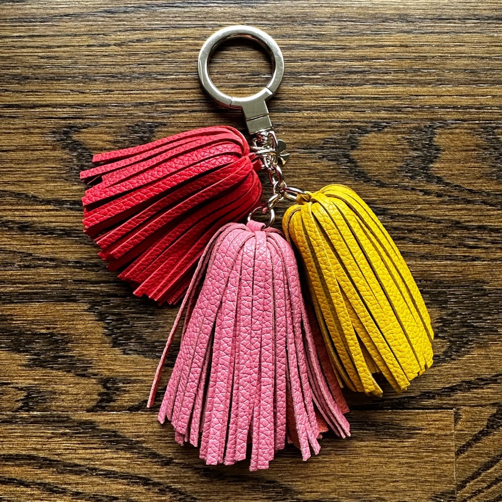 Kate Spade tassel keychain
